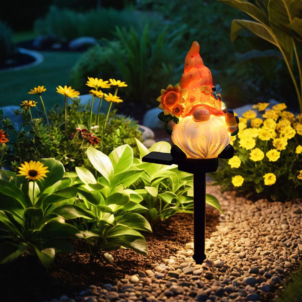 Garden Courtyard Decoration, Solar Lights, Outdoor Resin Floor Mounted Lights, Handicrafts
