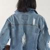 Women Basic Coat Denim Jacket Winter Jeans Jacket Denim Coat Loose Fit Casual Style