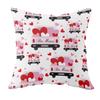 Valentine's Day Cushion Short Plush Love Printed Cushion Cover Car Bedside Cushion Gift