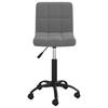 Vidaxl Swivel Office Chair, Dark Grey, Upholstered In Velvet