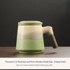 High-Value Ceramic Mug with Tea and Water Separation, Lid, and Filter - Perfect Souvenir or Gift for Annual Meetings
