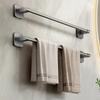 Towel Holder Space Aluminum Bar No Drilling Bathroom Organizers Self-adhesive Towel Bar Bathroom Shelves Kitchen Storage Rack