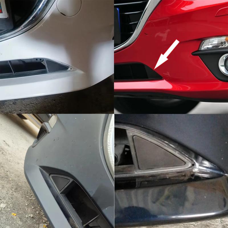 Auto-Styling Ersatzteile Für Mazda 3 Axela BM 2014 2015 2016 Schwarz Frontstoßstange Dreieckige Abdeckung Links Rechts Zierkappe Reparaturset