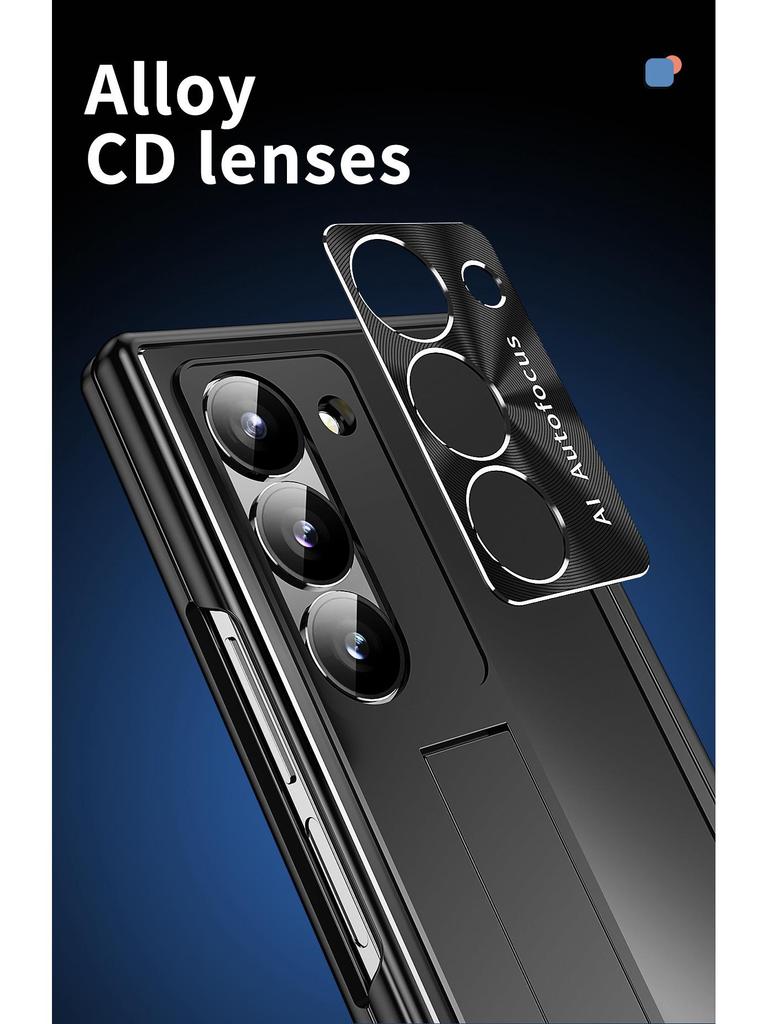 Samsung Z Fold7/6 Aluminum Alloy Phone Case with Dual Hinge Pen Slot