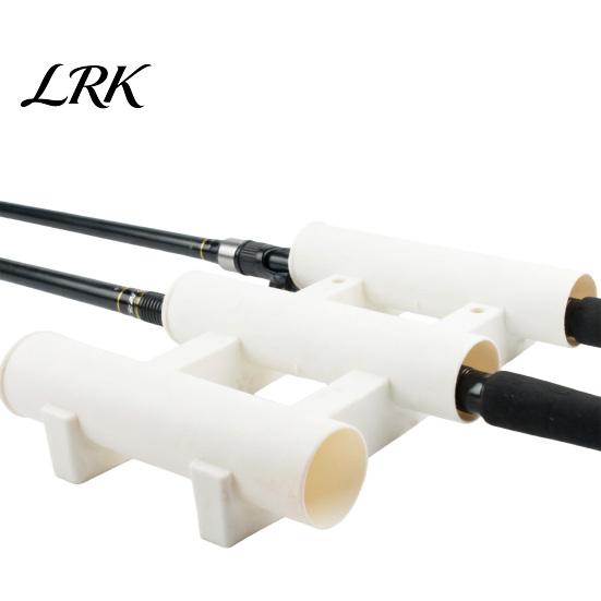 3 Link Tubes Fishing Rod Rack Boat Side Mount Holder, Pole Corrosion-resistant Holder Wall Vertical Bracket for Garage Marine Yacht