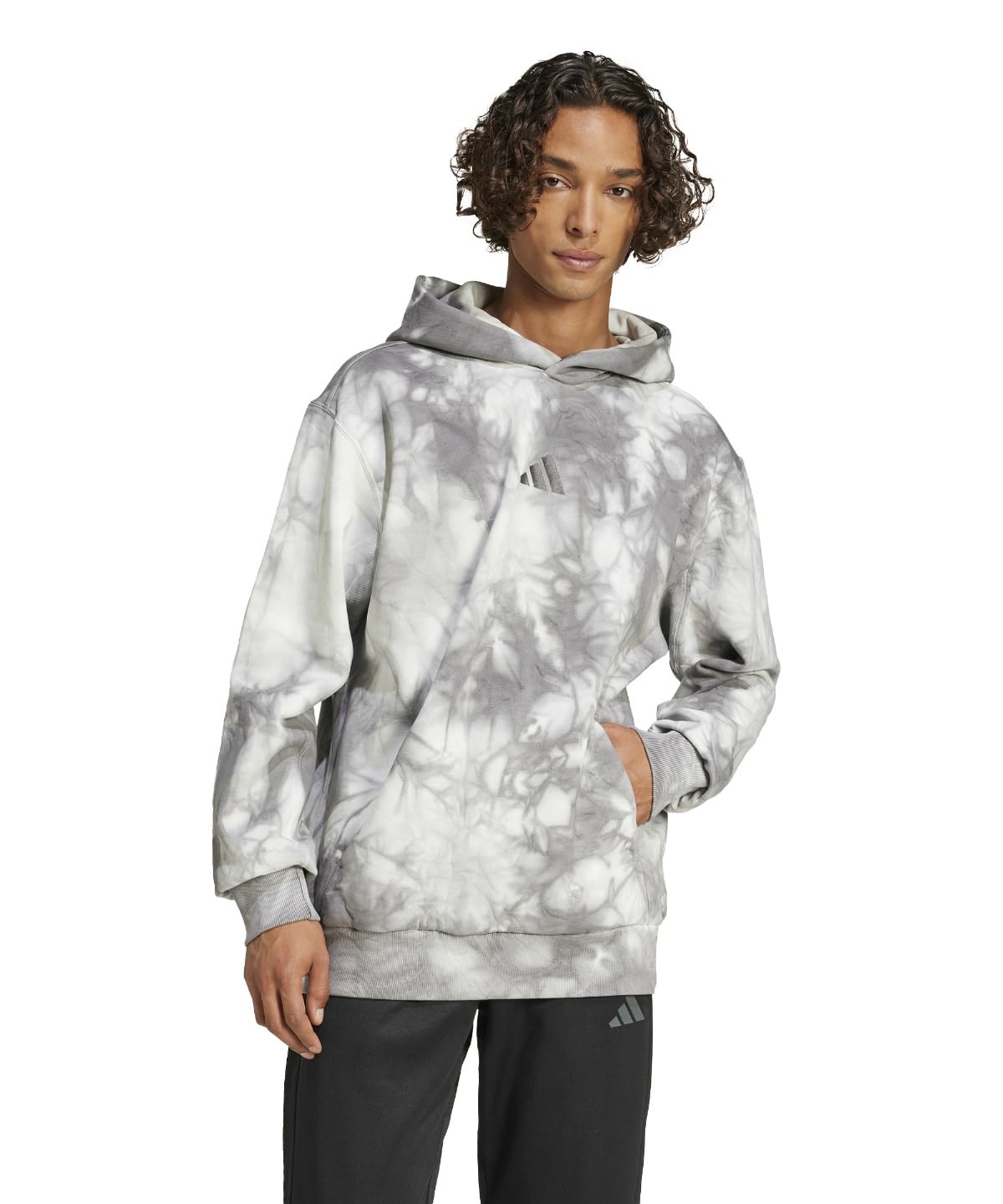 

Мужской свитшот Adidas ASZN WASH, JSH69, серый (IX1257), Размер S