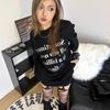 American high street short-sleeved t-shirt women's oversize summer new slogan printing basic top pure cotton half-sleeved