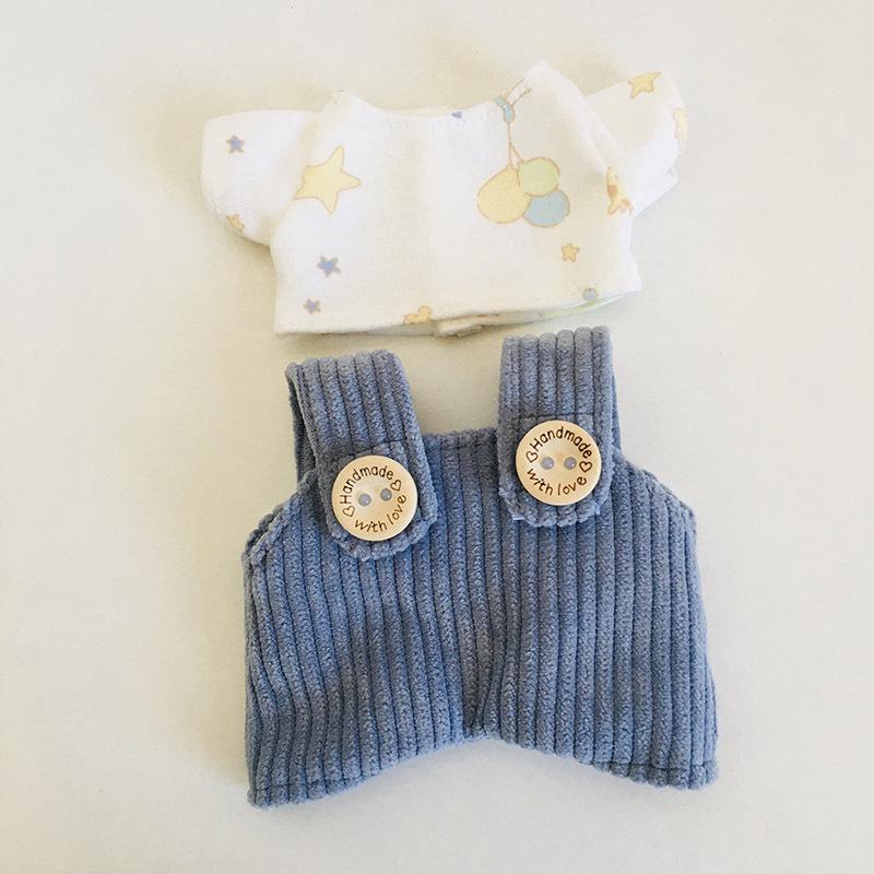 בגדי בובת קטיפה ויניל חמודה 17 ס"מ קופסה עיוורת - תליון LaBuBu שמלת אביזרים