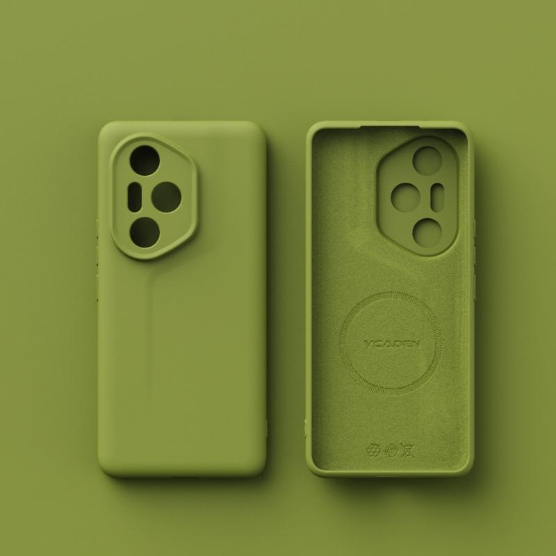 For Wireless Charge Magsafe Soft Liquid Silicone Phone Case For Huawei Honor 300 200 Pro 90 70 50 Magnetic Slim Protection Cover