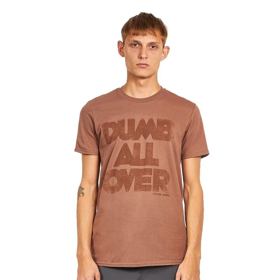 Frank Zappa Dumb All Over Brown T-Shirt M