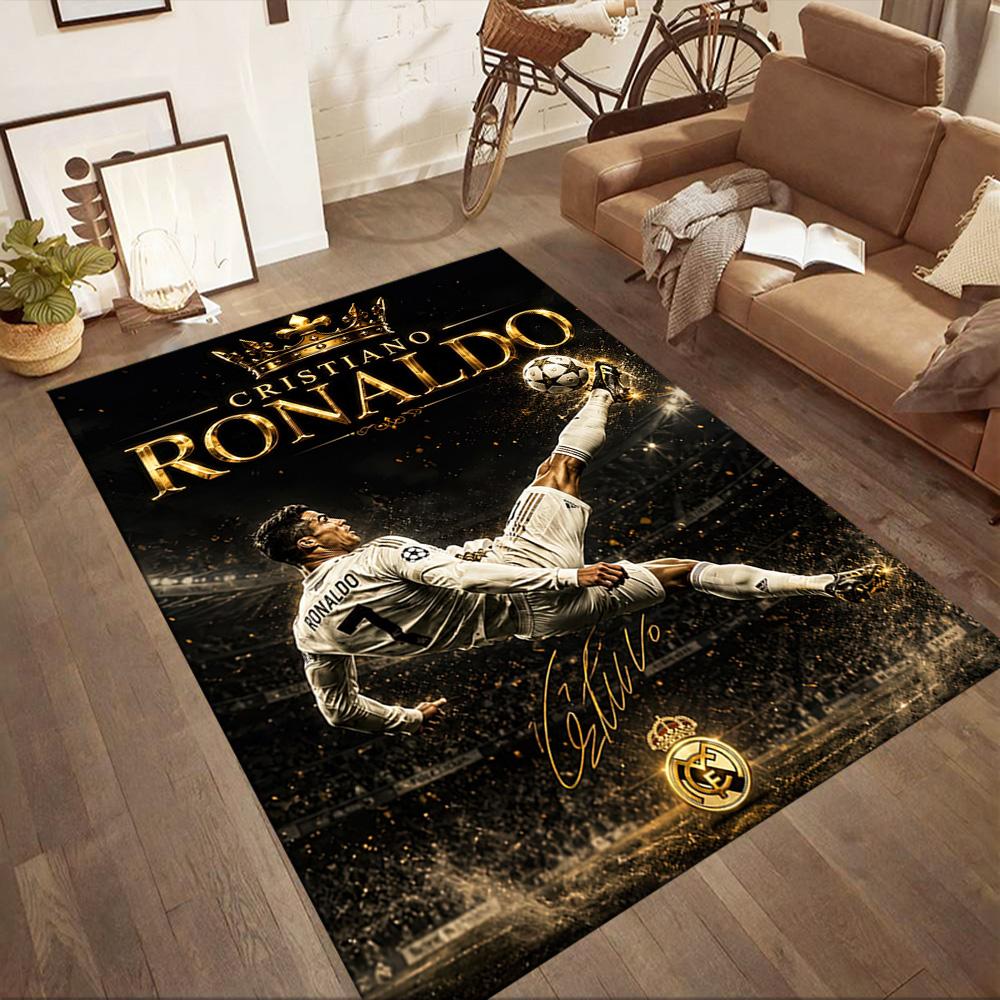 Cr7 Speed Power Legend Square Rugs Are a Great Choice for Living Rooms, Bedrooms, Home Décor, and As Gifts.