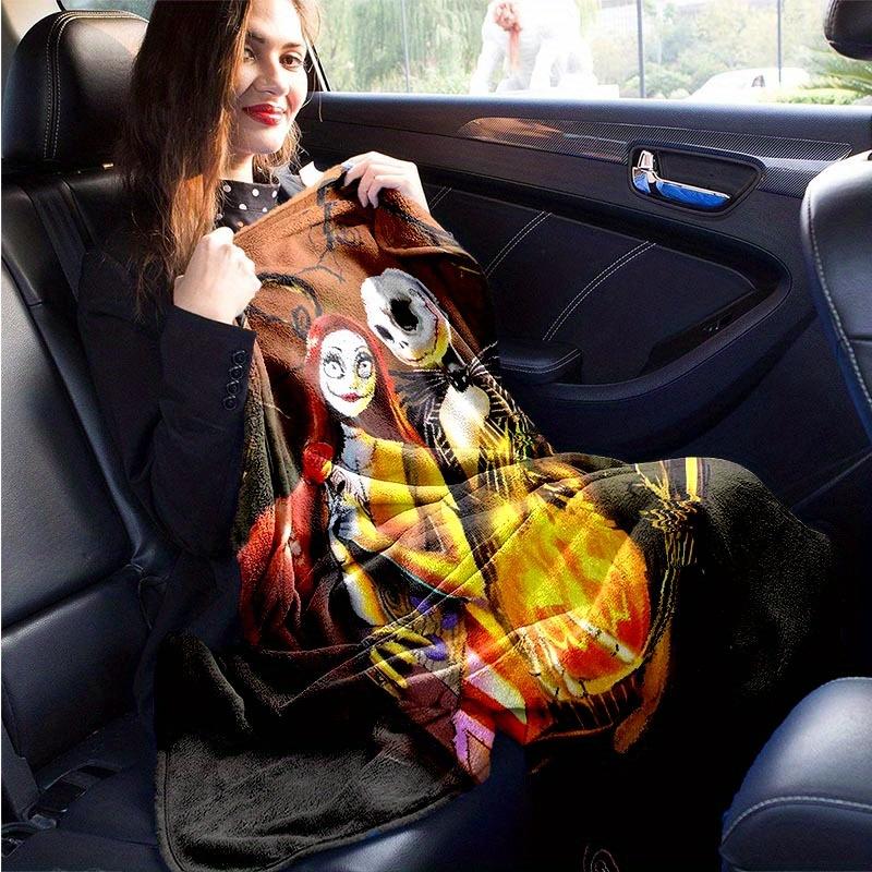 1pc The Nightmare Before Christmas Printing Blanket - Soft, All-Season Throw for Living Room, Bedroom,Personalized Gift with Adorable Cartoon Design