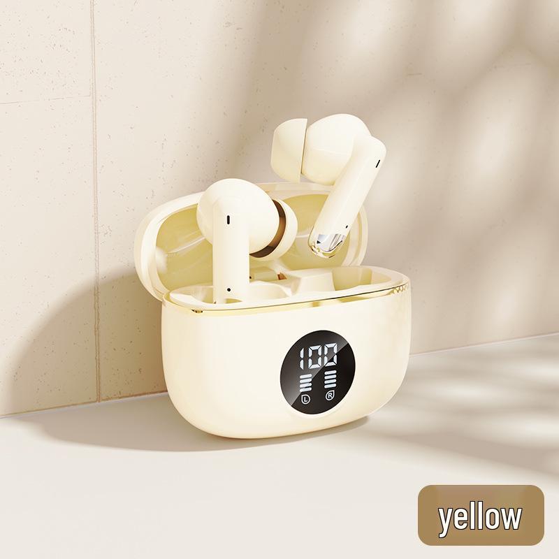 

2025 Wireless Noise-Cancelling In-Ear Bluetooth Headphones - Pain-Free, Long-Wearing with Extended Battery Life брудно-білий