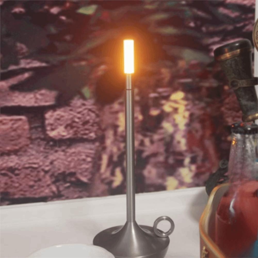 Metal Construction LED Candle Lamp USB Charging Charging Table Lamp Bar Decoration