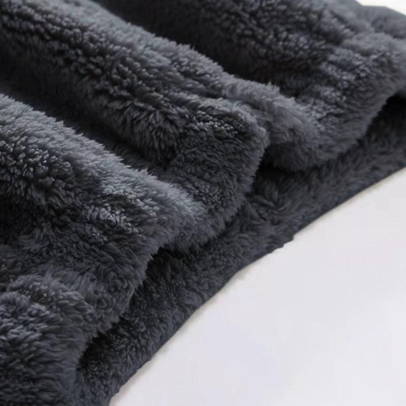 Men's Loose Flannel Loungewear Set, Comfortable