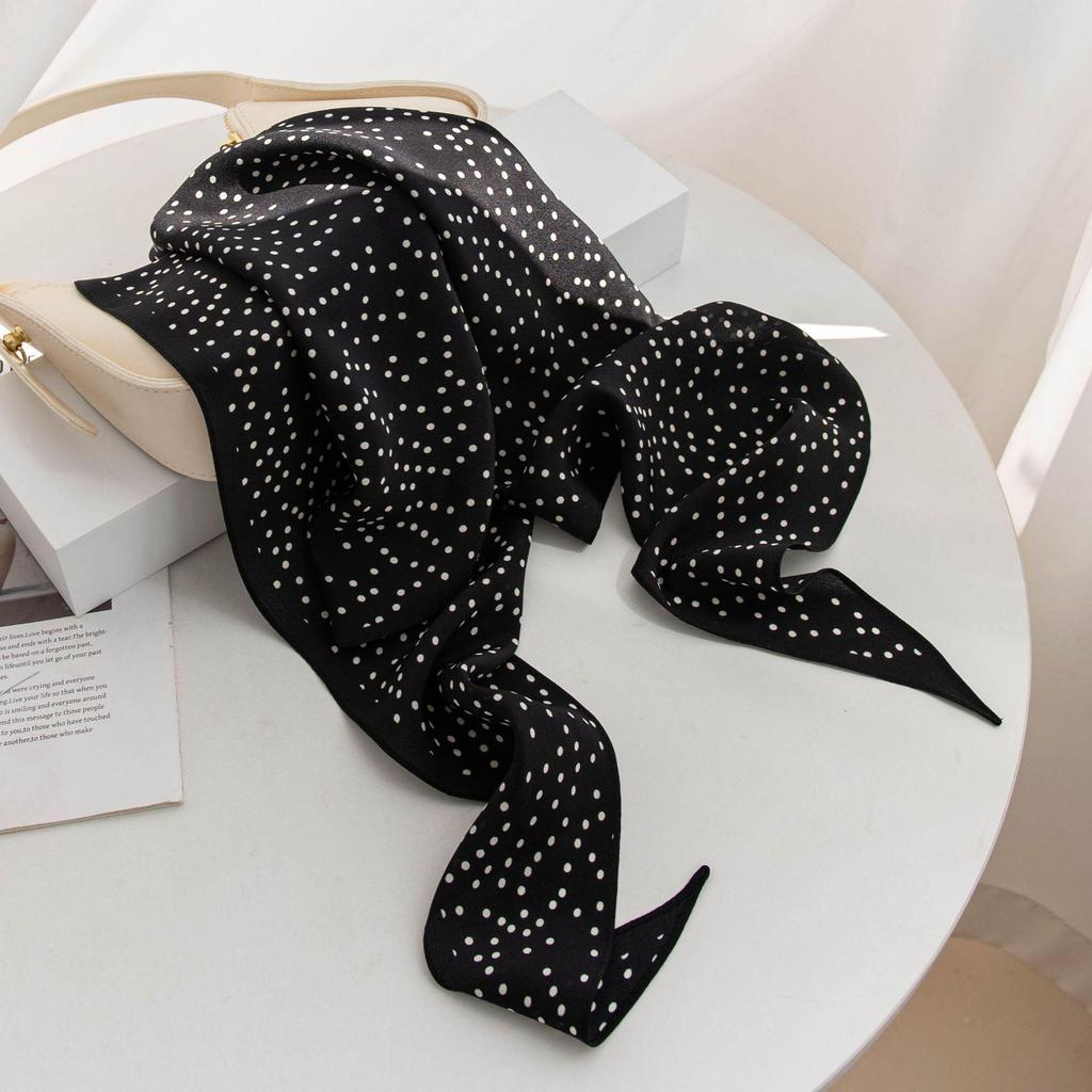 Elegant Autumn Women's Silk Scarf: Commuting, Diamond Accents, Mulberry Silk Sunscreen Shawl