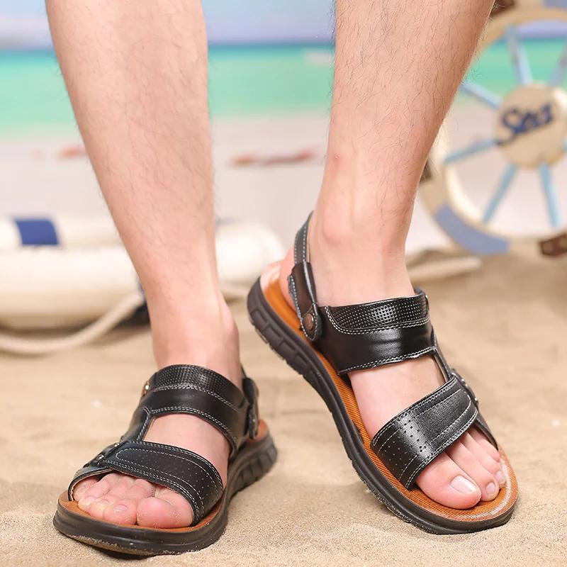 Fashion Summer Men's Sandals Mans Beach Slippers Wear-resistant Fashion Shoes for Men Designed Breathable Male Footwear Popular Model