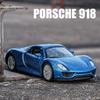 Simulation 1/36 Maßstab Porsche 918 Supersportwagen Legierungsmodell Sammlung Miniaturauto Heimdekoration Spielzeugfahrzeug Kinder Junge Geschenk