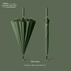 24-Rib Automatic Umbrella, Large Business Straight Umbrella, Double-Handle Factory-Printed Logo Advertising Long-Handle Umbrella