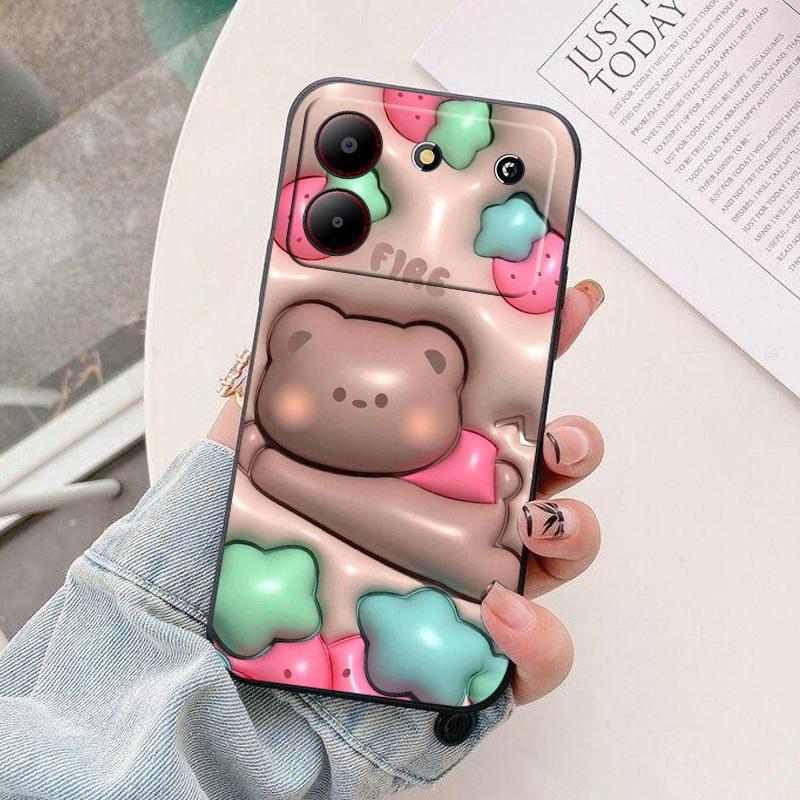 For ZTE Blade A54 4G Phone Case astronaut Silicone Camera Protection Back Cover For ZTE Blade A55 A35 A34 Funda Coque