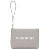 Givenchy 4G Allover Pattern Zip Closure Leather Travel Clutch Women Clutch Gray BB60KSB18Z-050