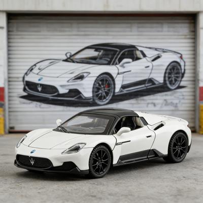 1:32 Scale MC20 Alloy Die-cast Sports Car Model Pull Back Sound and Light Decorative Ornaments Children's Toys Boys Gifts