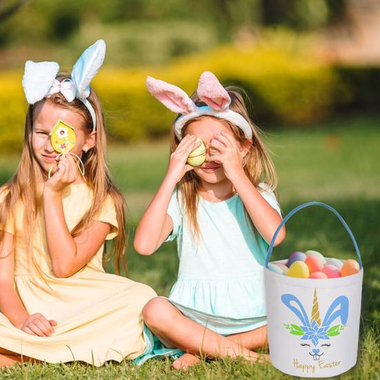 Osterhasenkorb mit Griff Große Kapazität Stark belastbar Mehrzweck Osterei