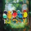 Cute Colorful Bird Pendant Acrylic Car Pendant Garden Garden Decoration Pendants