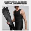 2MM Short Sleeveless Wetsuit Front Zip Diving Suit for Men Swimming Snorkeling Surfing Water Sports