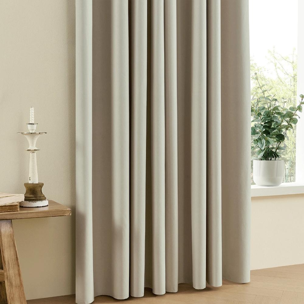 1Pcs Modern Minimalist Blackout Curtain - Heat Insulation, All-Season Universal Drapes for Bedroom & Living Room (Rod Pocket)