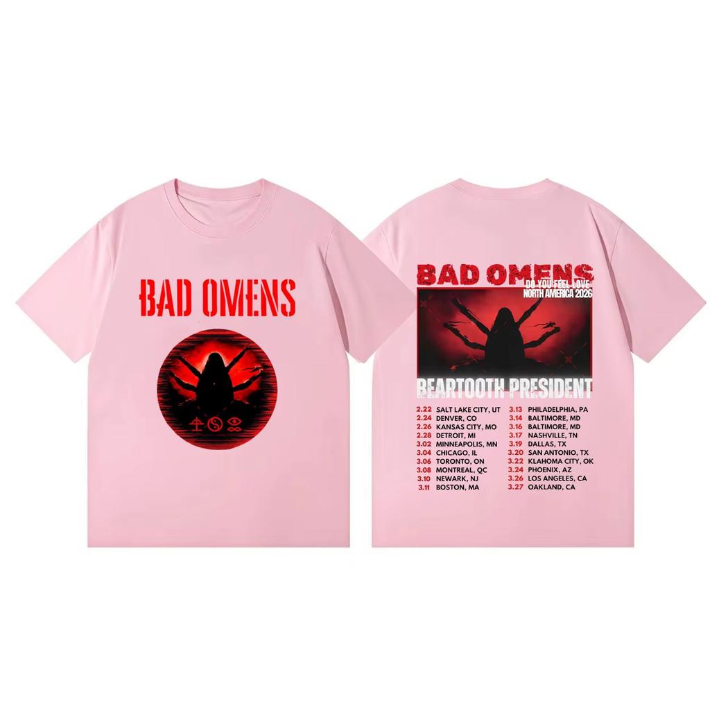 Bad OUnisexs Do You Feel Love Tour 2026 Tshirt Unisex and Women Summer Gothic Clothing Fashion Hiphop Round Neck Short Sleeved Top