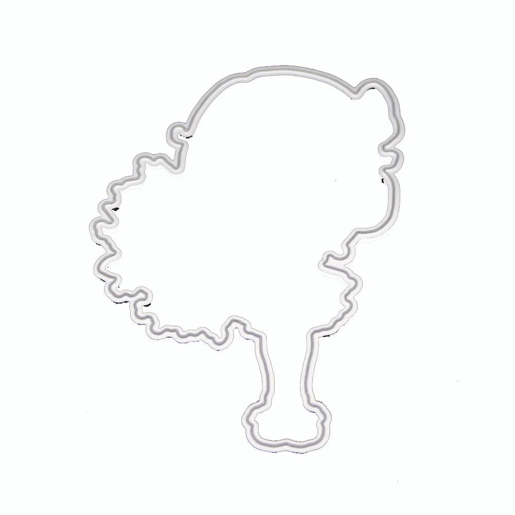 

Маленькая девочка букет граница металлический серебристый трафарет тиснение резка штампы для скрапбукинга бумага альбом карты изготовление серебряный