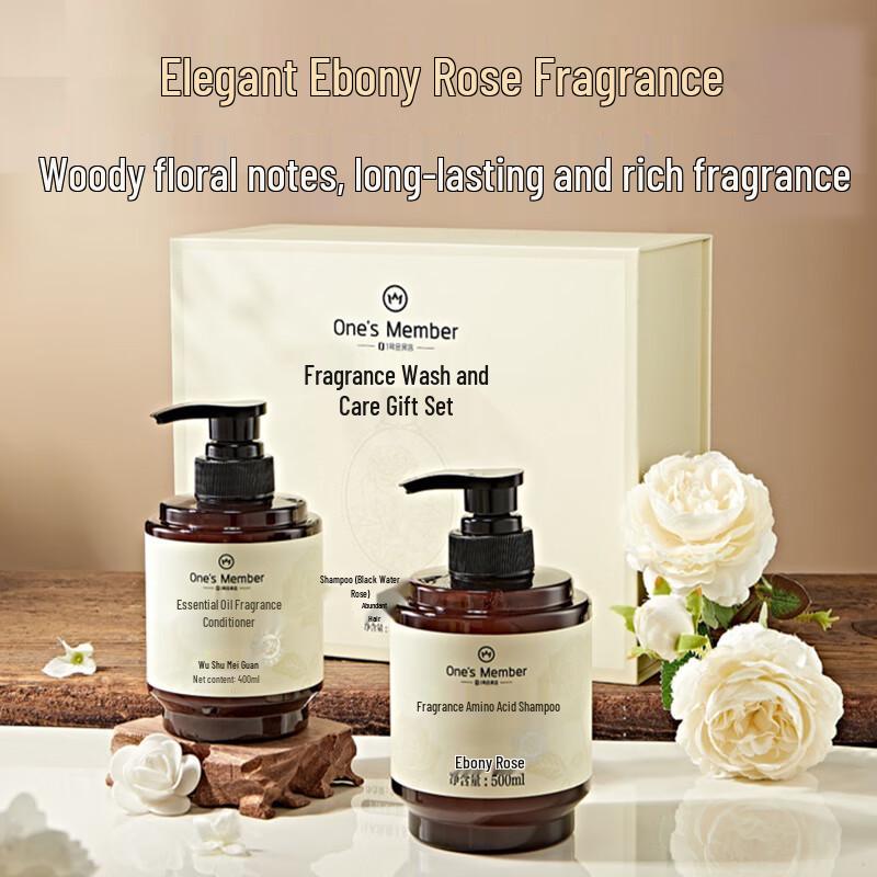 One's Member Ebony Rose Amino Acid Shampoo & Conditioner Gift Set