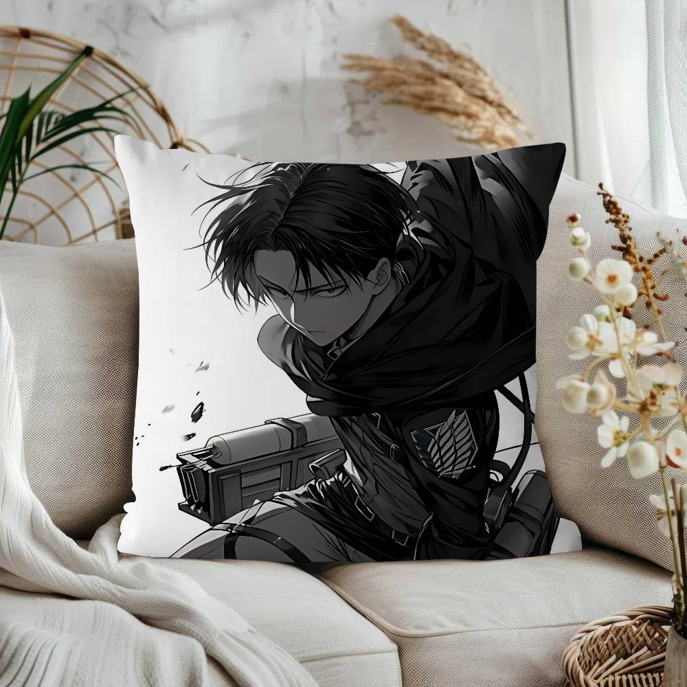 Levi Ackerman Pillow Cover Sofa Cushion Cover Home Room Decoration Children Gift