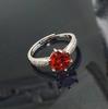 Diamond Ring Jewelry Anti-2 Carat Zircon Starlight Queen Micro Inlaid Six-Claw Open Ring Women'S Jewelry