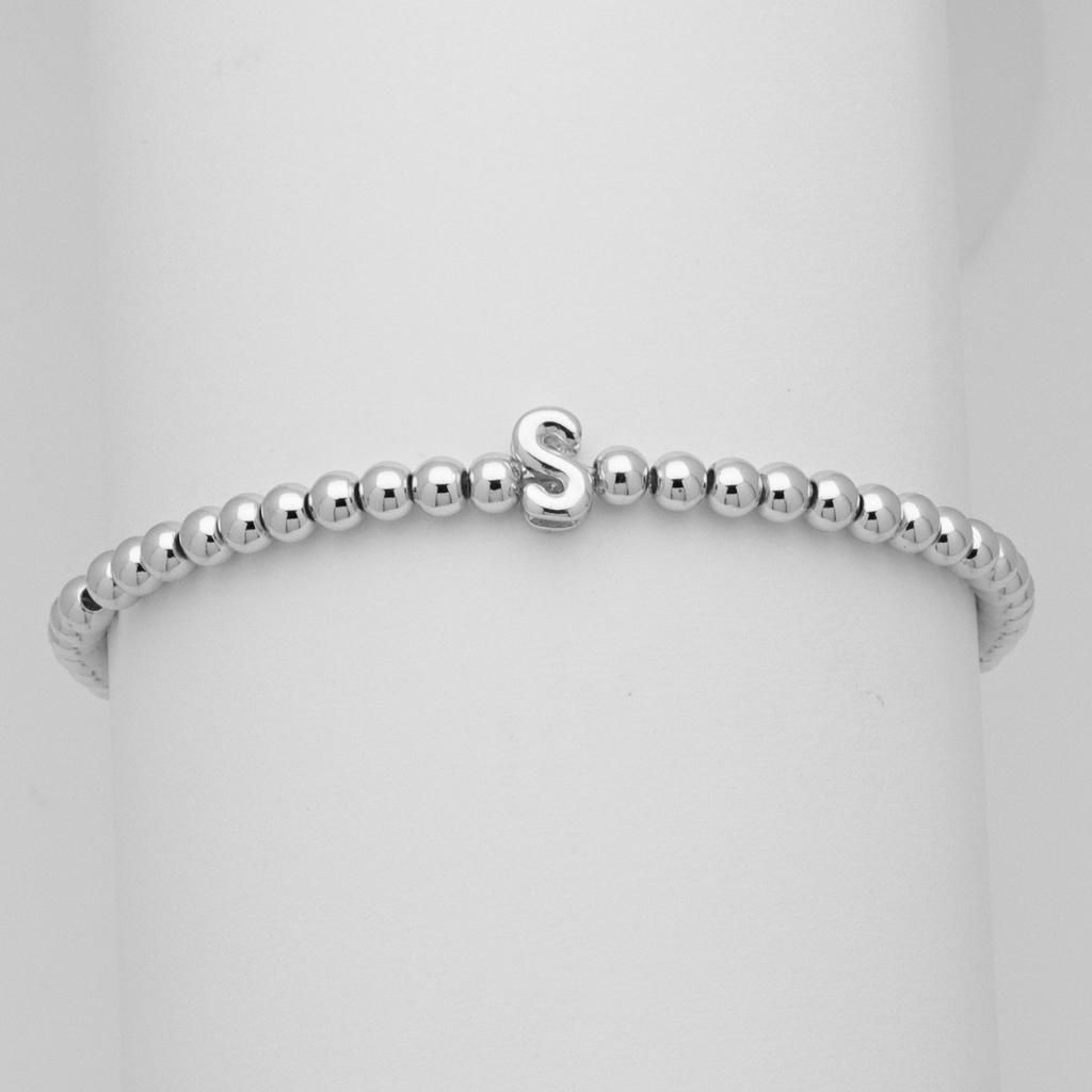 26 English Names White Gold Balloon Bubble Letter Bead Bead Bracelet Bracelet