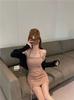 French Design Suspender Neck Dress Women's Summer Pure Desire Style Spice Girl Off-the-shoulder Tight Sexy Hip Skirt