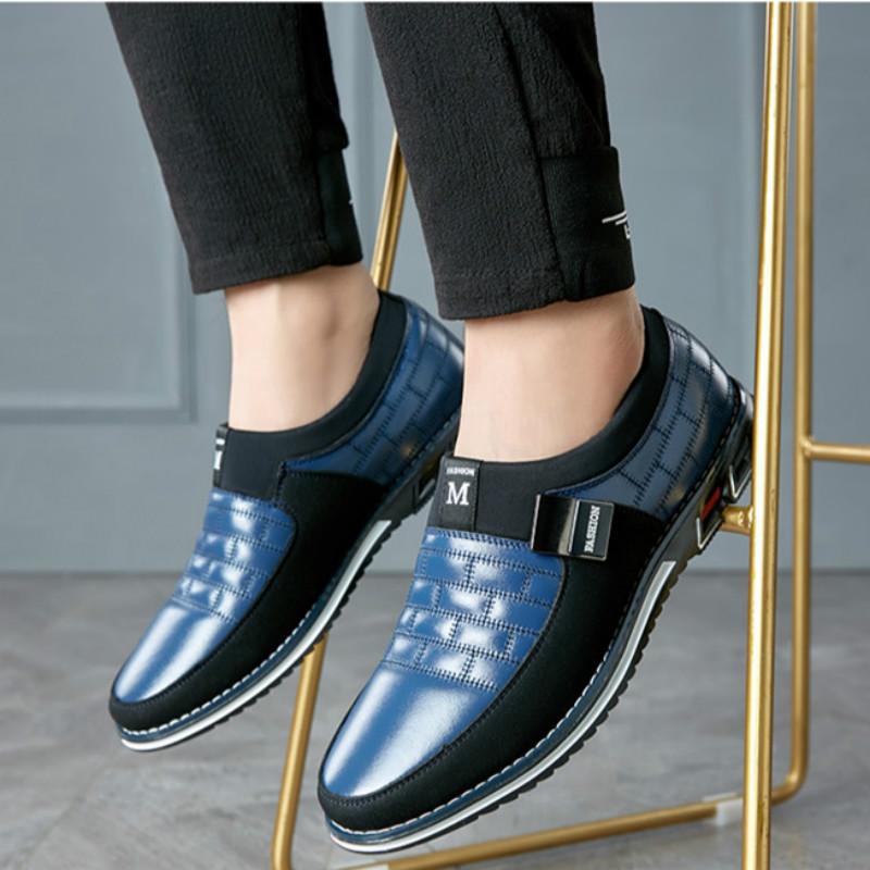 New Men's Shoes Business Casual Shoes Sports Trendy Shoes Extra Large Men's Leather Shoes Breathable Men's Shoes