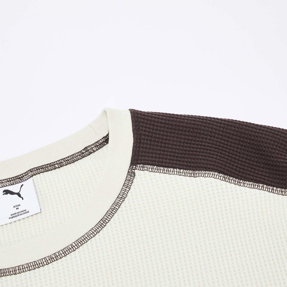 Puma T7 Waffle Pullover Round Neck Animal Pattern Sports Long Sleeve T-Shirt Men Tops 637436-87