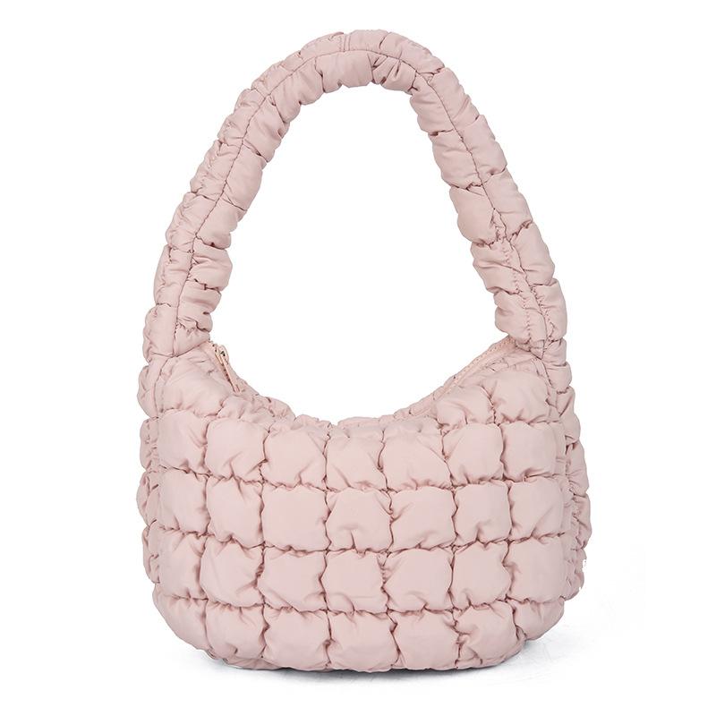 Ny Molnväska Vikbar Dumplingväska Puffdunväska Mångsidig Lätt Handhållen Axel Underarm Damväska