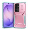 Hybrid Armor Shockproof Case For Samsung Galaxy S26 Ultra S25 FE Edge S24 Plus S23 Sliding Push Window TPU Frame Plastic Cover