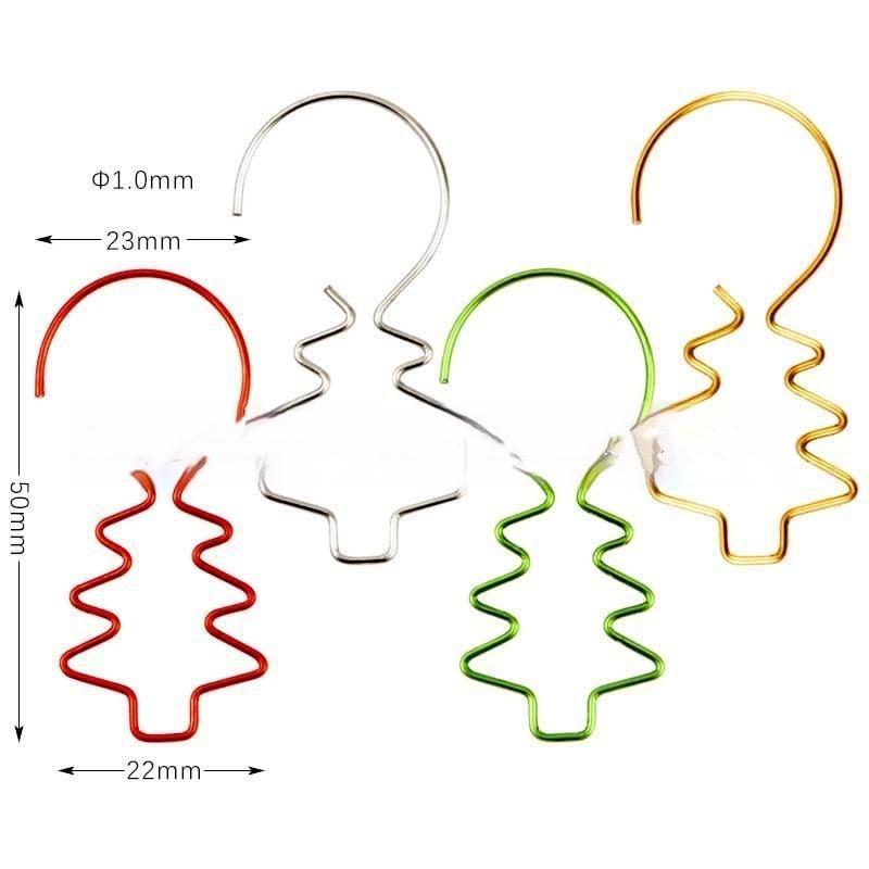 12/20Pcs/Set Party Supplies Christmas Decoration Hanger Hooks Xmas Tree Hook S Shaped Metal Hook