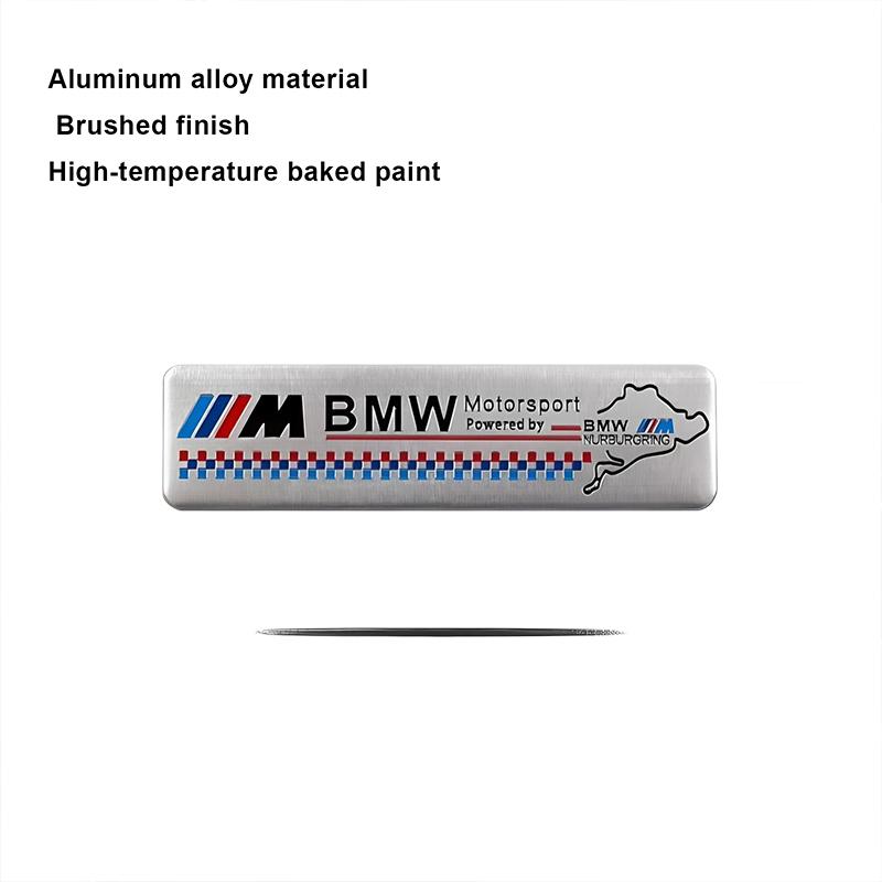 AALN1 3D Aluminum Car Badge Sticker Body Trunk Decoration Decal Modification Accessories For BMW E36 E46 E90 E60 E39 F30 F10 F20 X5