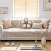 Cotton Linen Sofa Cushion Four Seasons Universal Japanese Linen Woven Simple Sofa Cover Cover Non-Slip Cushion Cover Towel Summer
