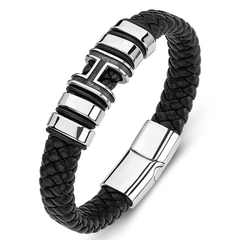 Stylish Unisex Hand-Woven Leather Bracelet