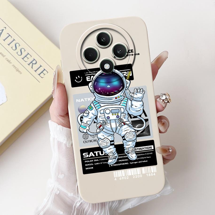 For OPPO Reno 12F 5G Case 2024 Fashion Pretty Girls Soft Liquid Silicone Shockproof Cover For OPPO Reno12 F 4G Reno 12 FS Bumper