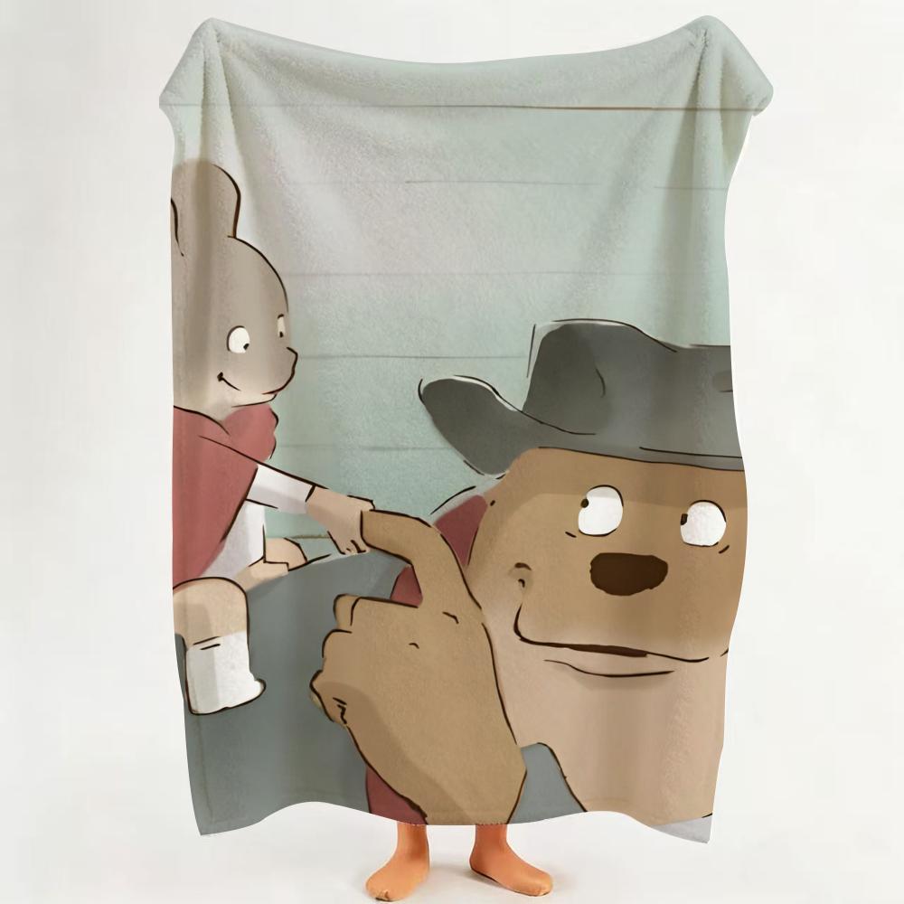 

Movie Ernest Celestine Throw Flannel Throw Blanket Suitable for Sofa Living Room Bedroom 75cmx90cm