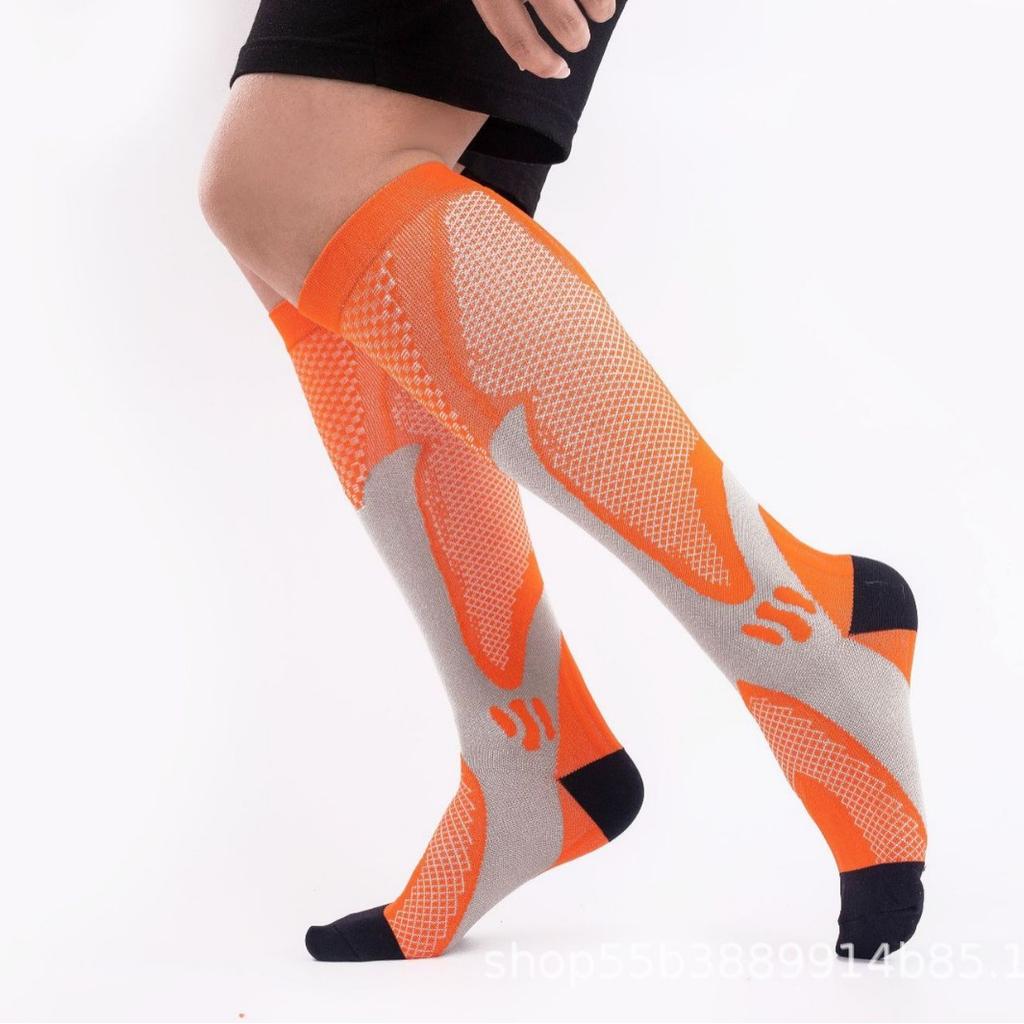 Nylon Magic Pressure Socks Men And Women Cycling Running Sports Football Socks Outdoor Calf Socks