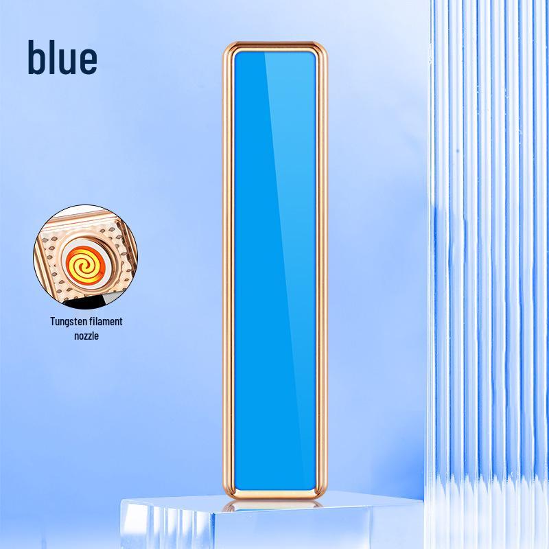 USB Rechargeable Silent Ultra-Thin Mini Lighter – Trendy TikTok Style for Men