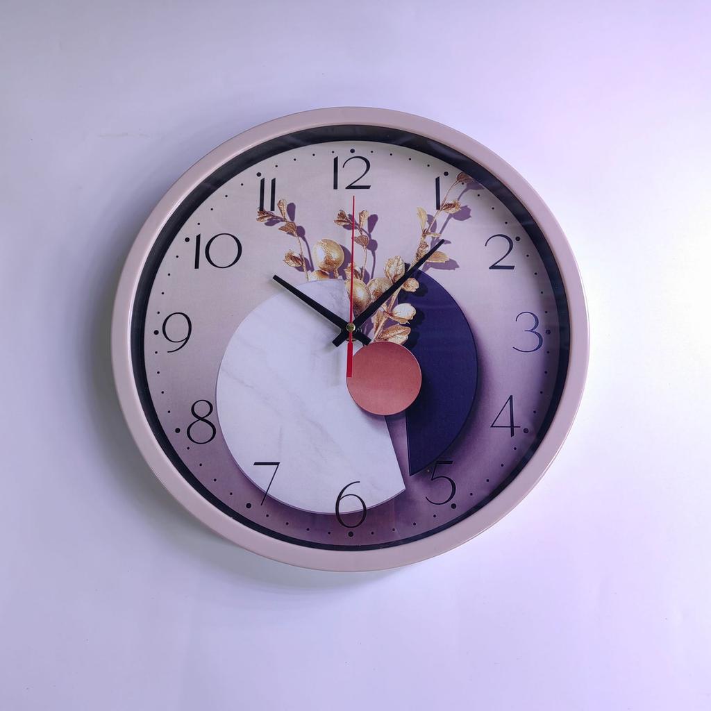 Nordic Creative Wall Clock Guest Bedroom Home Stylish Wall Clock Atmospheric Modern Personalized Creative Quartz Watch 12 Inches